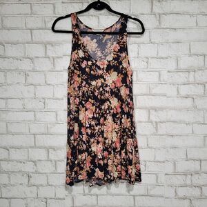 AEO navy floral mini dress